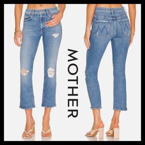 MOTHER Premium Women’s Denim “The Insider” Ankle (Bloom And Doom) Jeans Size 26